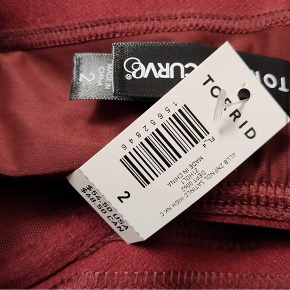 Torrid Satin & Lace High Neck Bra Top Size 2 Zinfandel NWT - Picture 10 of 11